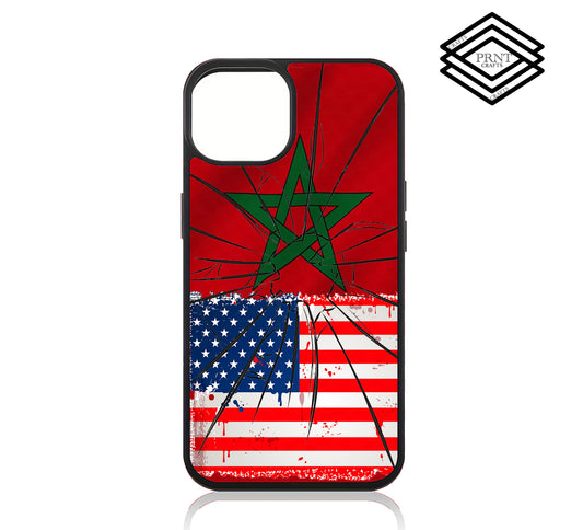Morocco / United States iphone case
